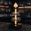 Spade LED 2-Tier Shot Glass Rack