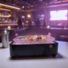 Pink LED Fruit Platter Stand