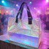 Holographic PVC Bar Tote Bag