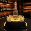 Octagonal LED Wine & Shot Glass Tray