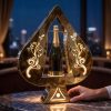 Golden Spade A LED Wine Stand