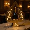 Golden Spade A LED Wine Stand