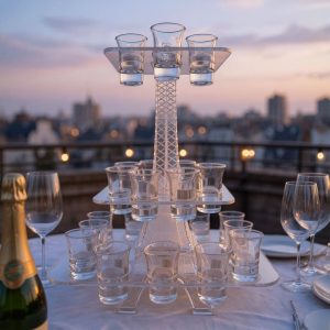 Eiffel Tower Shot Glass Rack
